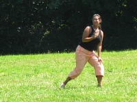 Dogfrisbee Aufbaukurs mit Karin 2006